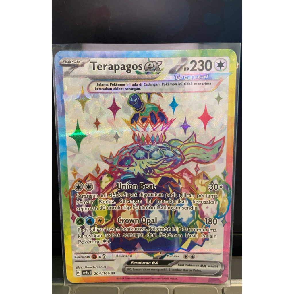 Kartu Pokemon Terapagos EX 204/166 SR (ID)