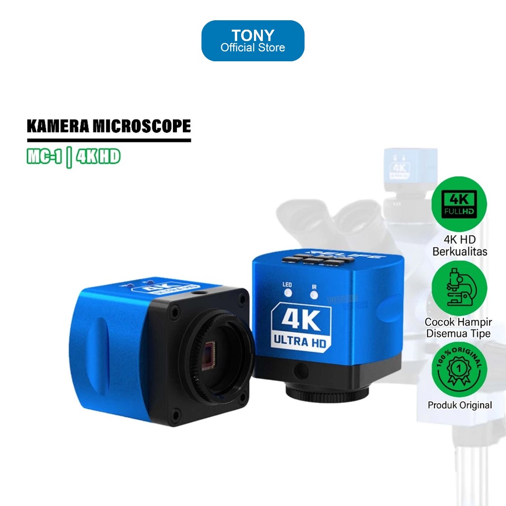 RELIFE MC1 4K FOR CAMERA  MICROSCOPE HD TRINOCULAR ORIGINAL - KAMERA MIKROSKOP MICROSCOPE 4K HD - KA