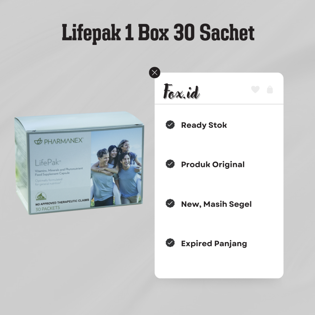 30 Sachet **Life pak 1 box - lifepack 30 sachet - pharmanex - suplemenlifepak - lifepaak - pak life 