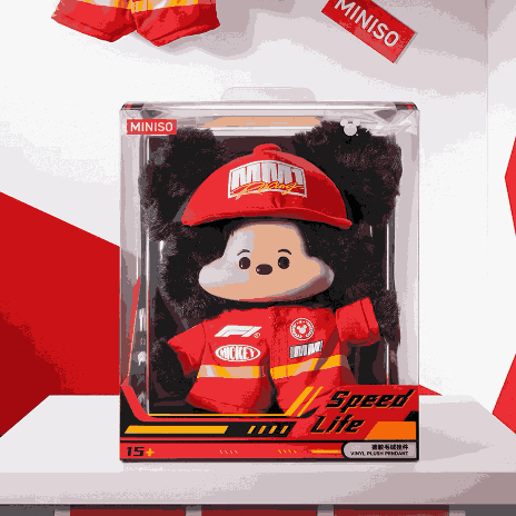 [Fast PO] Miniso X F1Mickey Mouse | Boneka Plushie F1 | Topi F1 | Figurine F1