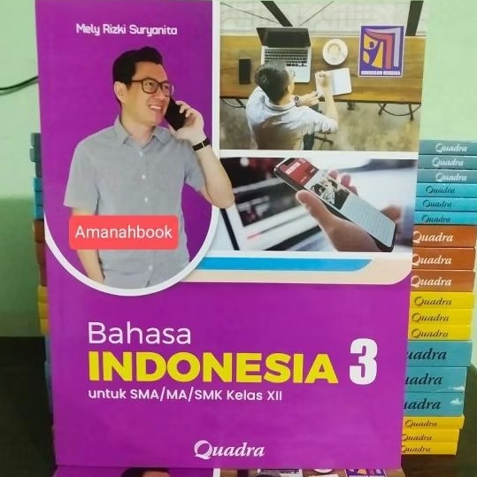 Buku Bahasa Indonesia SMA Kelas 12 Kurikulum Merdeka Quadra