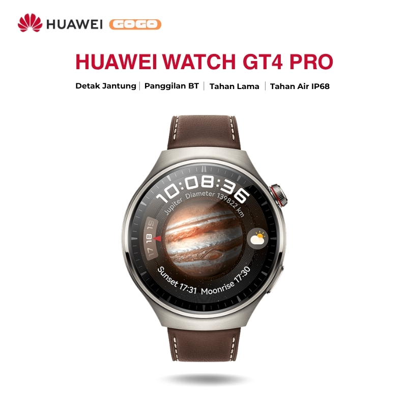 Huawei Watch GT4 Pro Jam Tangan Pintar Smartwatch Layar AMOLED Panggilan Bluetooth IP68 Tahan Air Ba