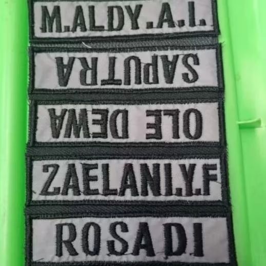 BORDIR NAMA ROMPI .. BORDIR PEREKAT ROMPI