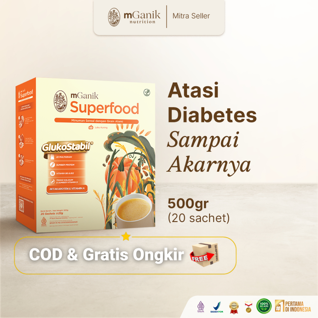 mGanik Superfood Pumpkin 500gr Suplemen Diabetes Alami - Makassar