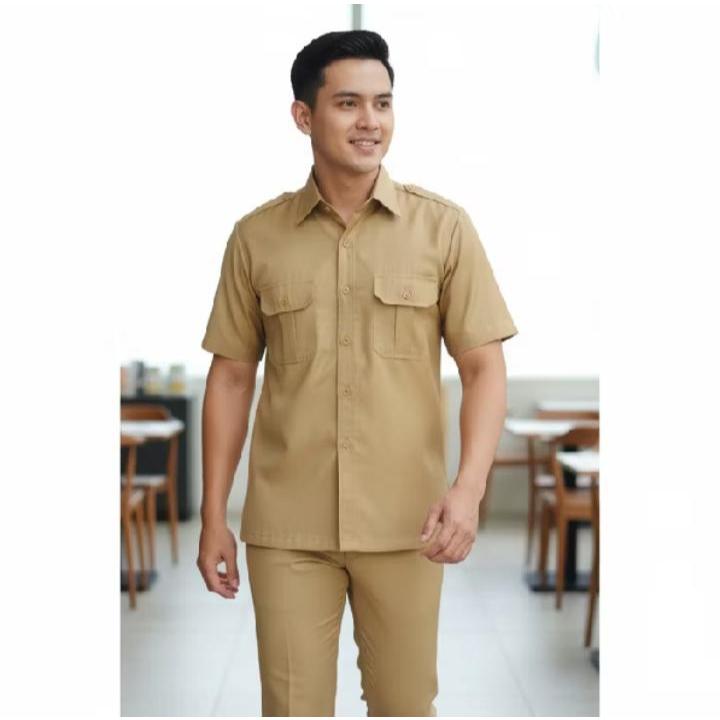 Seragam PNS Pemda Pria Wanita Baju Pdh Pegawai Negeri Baju Guru Pns Pemda Khaki Muda