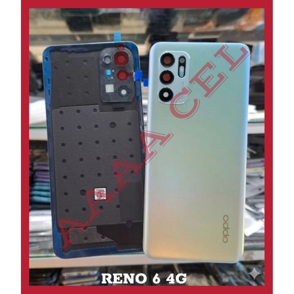 Tutup belakang atau backdor + ring kamera oppo reno 6 4g