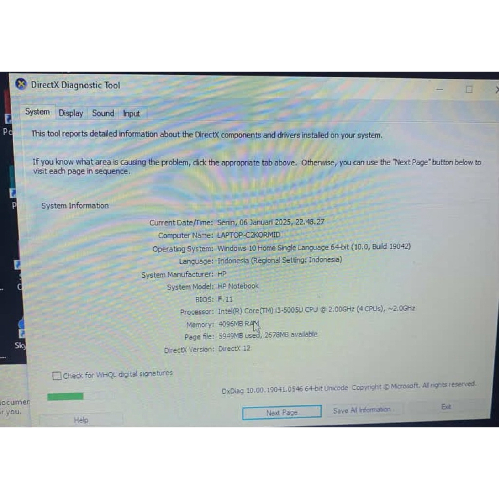 pl laptop merk hp