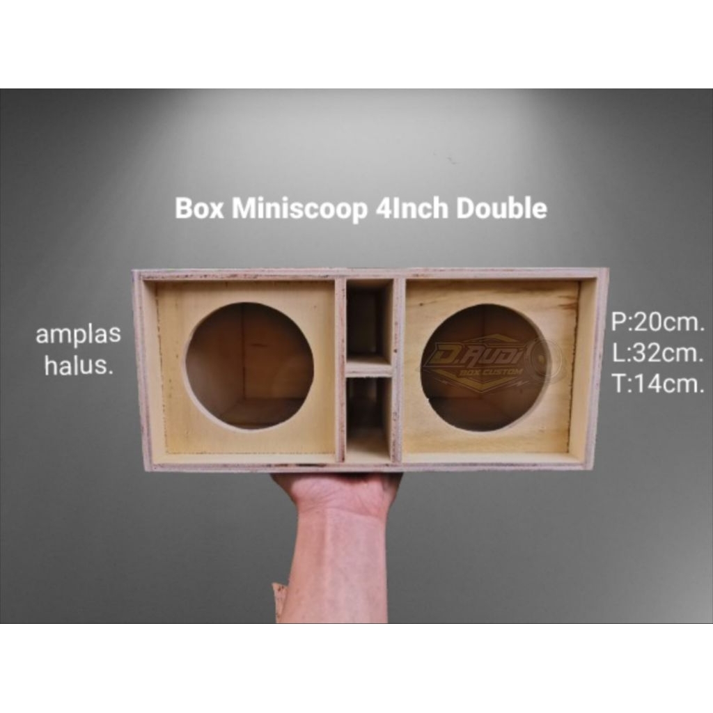 Box Miniscoop 4 Inch Double