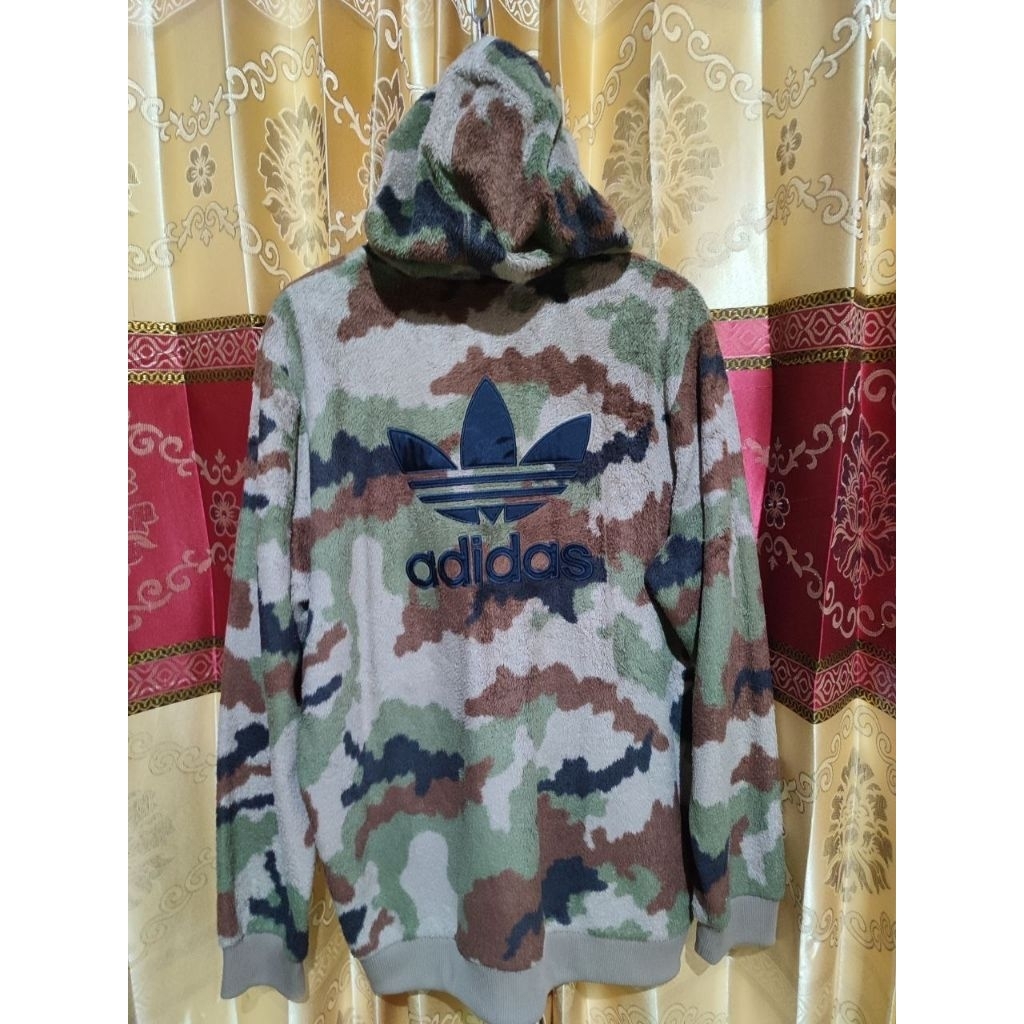 Hoodie Adidas Trifoil Sherpa Big Logo