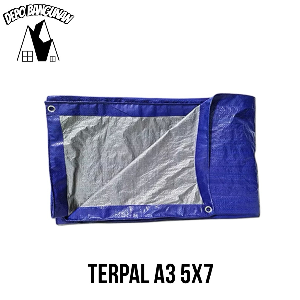 Terpal A3 5x7 Terpal Plastik 5M X 7M Meter Terpal Jadi Cincin Anti Air Bocor