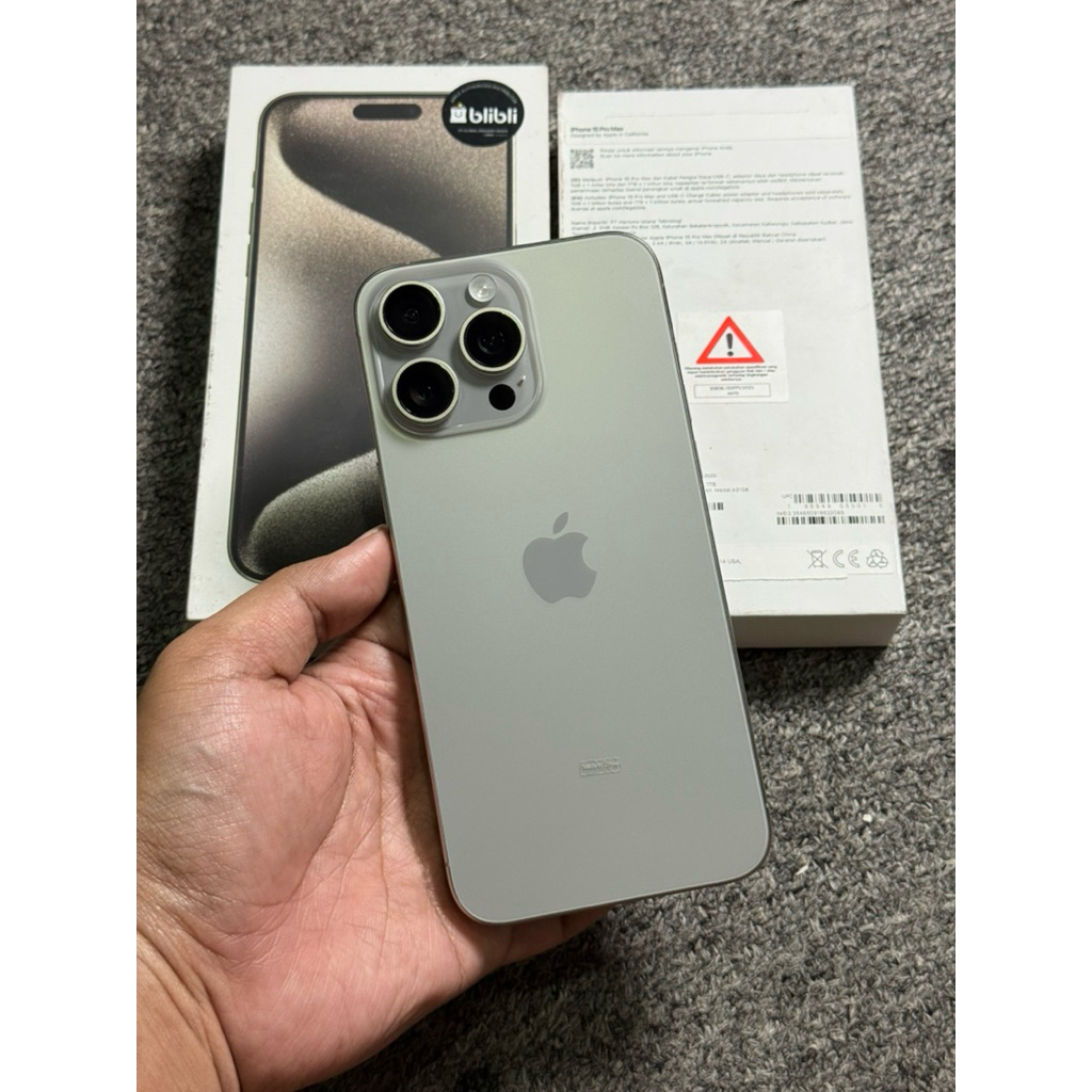 iphone 15 pro max 1tb ibox second fullset original