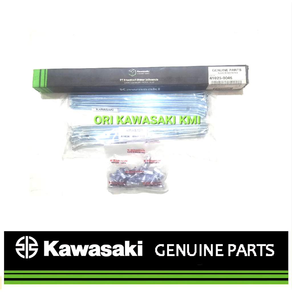 41026 0046 KMI Ruji Spag Jari Roda Depan Kawasaki KLX 150 S hole 28 Velg 19 inch Original Kawasaki