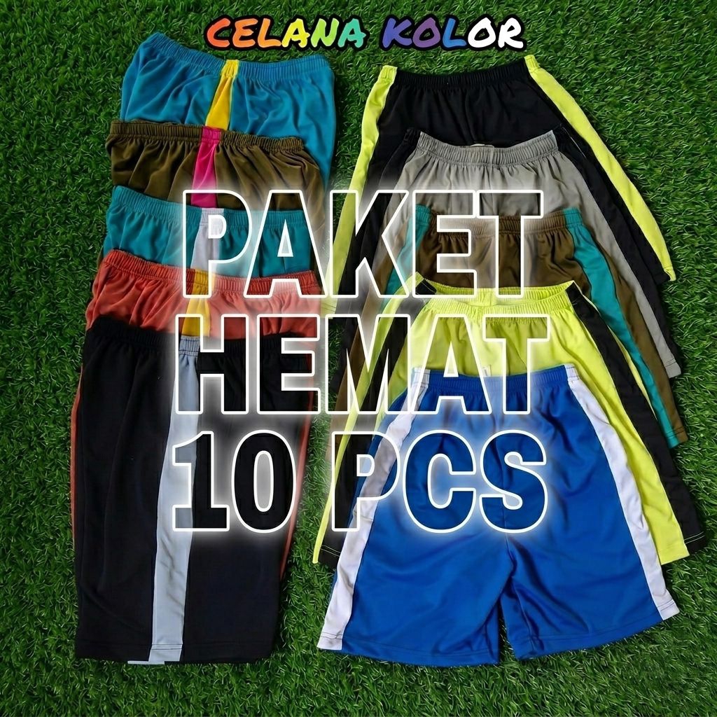 PAKET HEMAT 10PCS Celana kolor bola dewasa termurah/Celana kolor santai/kolor bola dewasa