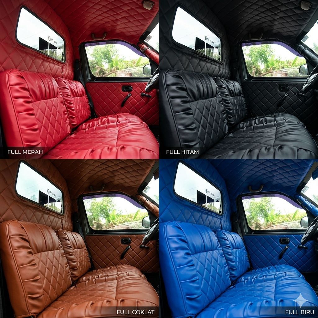 sarung jok bungkus jok pickup new carry mega cary l300 motif sofa