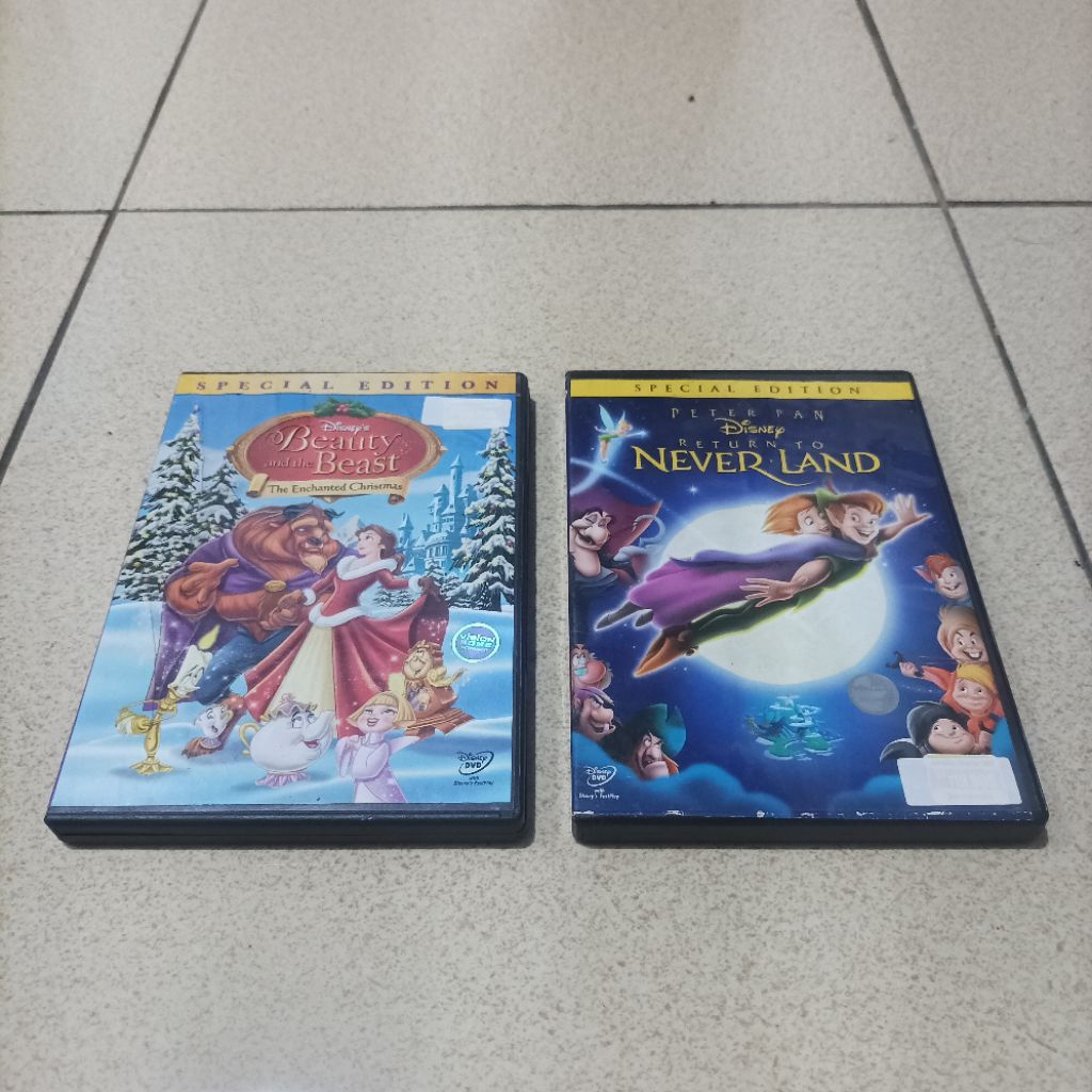 Paket Take All DVD Original Disney Beauty and the Beast And Peterpan