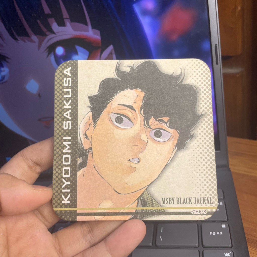Coaster Official Merchandise Haikyuu Sakusa Kiyomi Tatakan Gelas