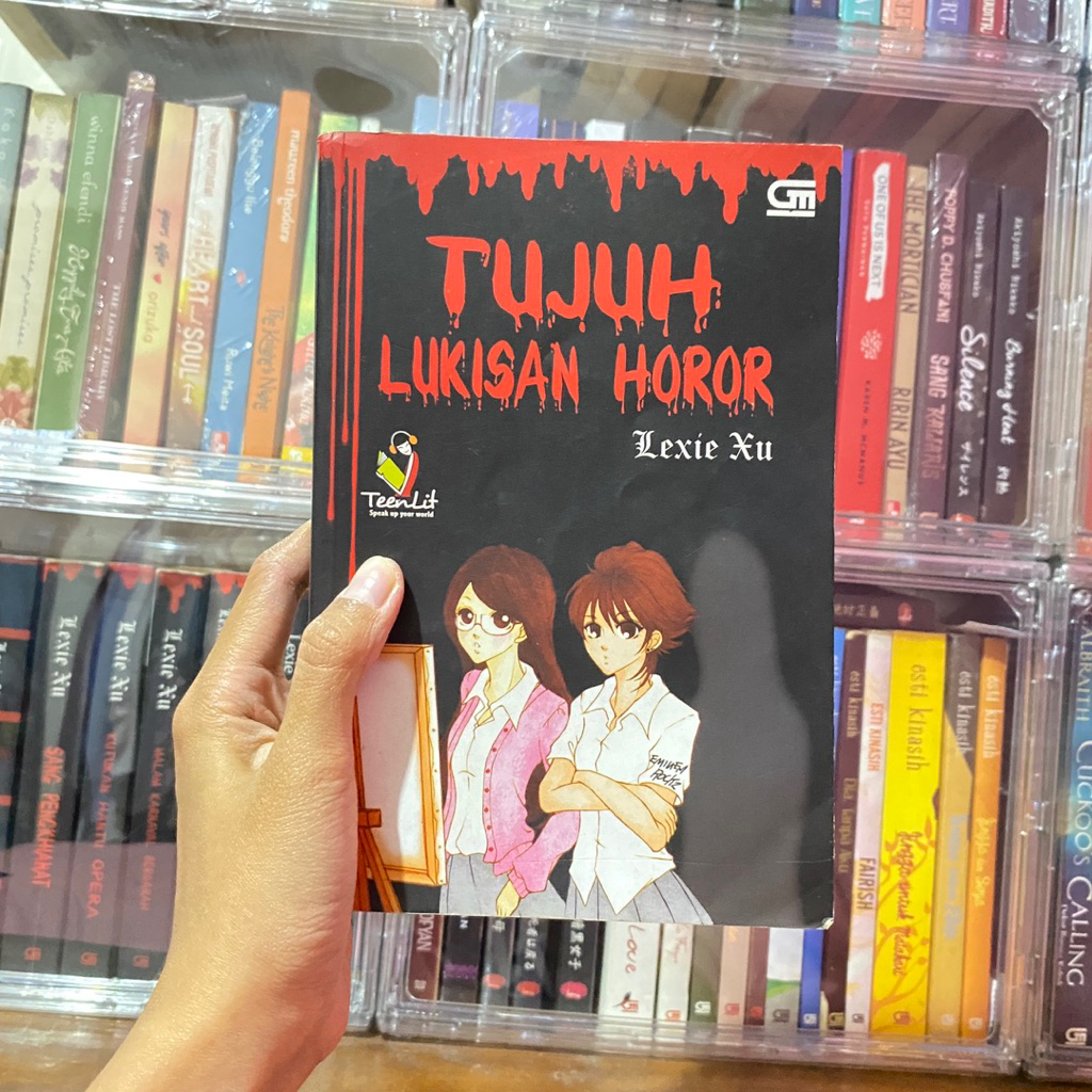 baca deskripsi Preloved novel tujuh lukisan horor lexie xu omen series