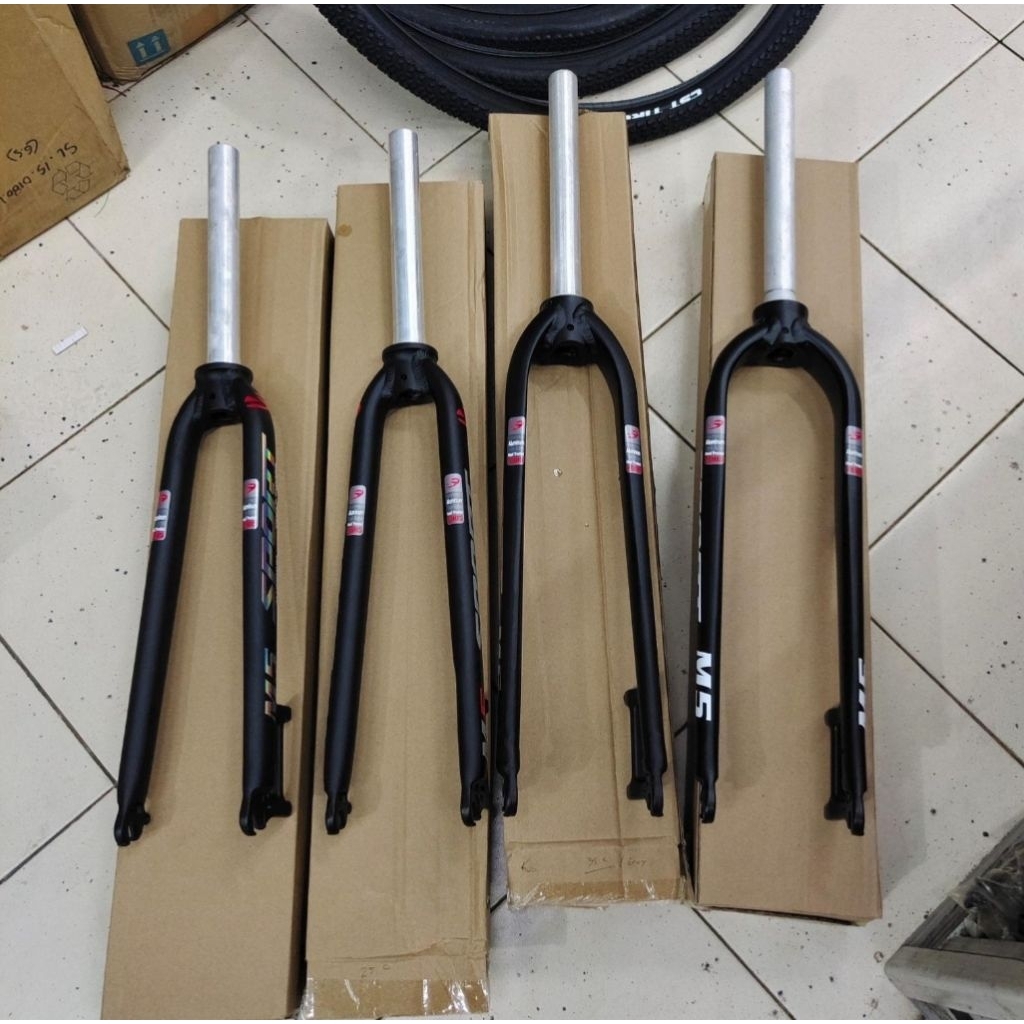 fork rigid M5 sport 26 27.5 700c 29 alloy oversize sepeda mtb fixie roadbike gravel