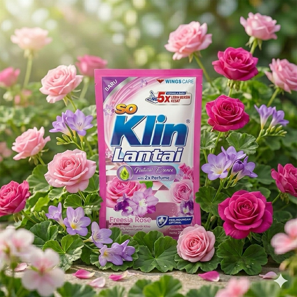 So Klin Lantai 23 ml / So Klin Lantai Freesia Rose / So Klin Lantai Pink