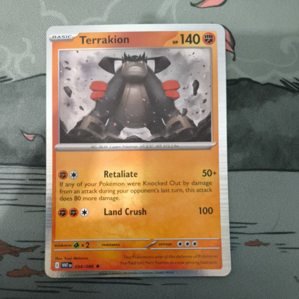 Terrakion 54/086 holo BBWF