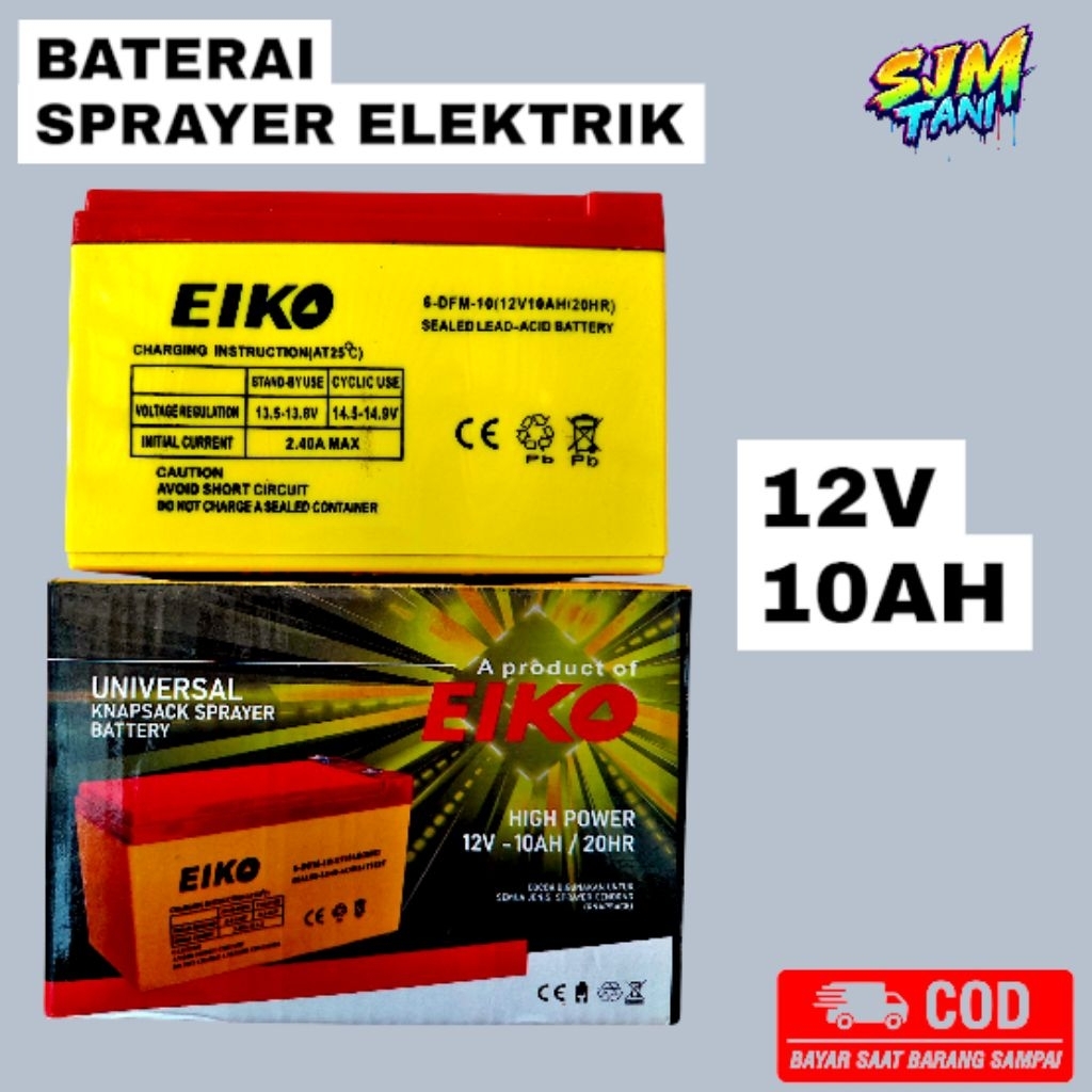 Baterai Aki sprayer elektrik 12V 10AH