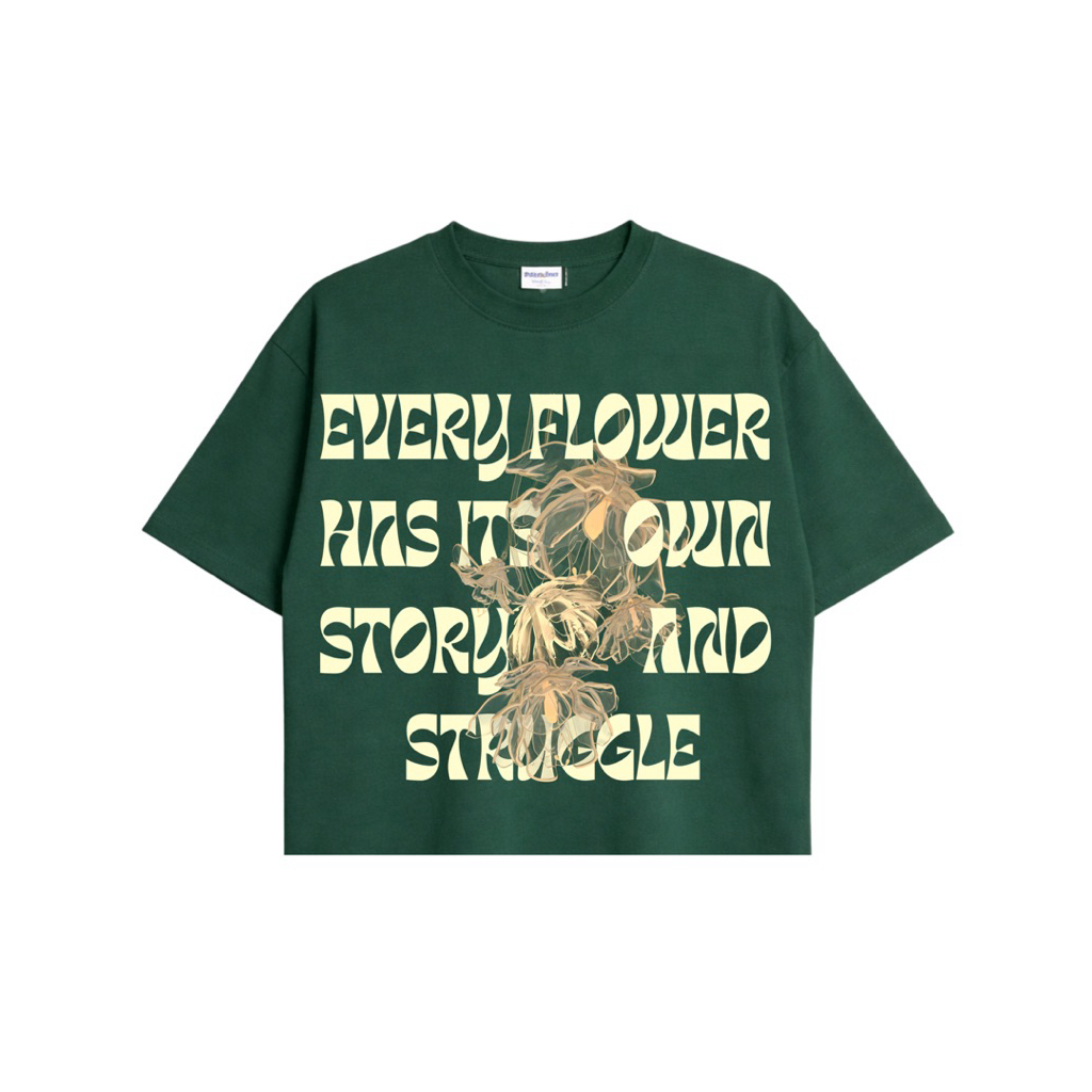 Kaos T-Shirt Gucci Green 'Flower’ 16s AUSTRALIAN COOLBREEZE Oversize Pria & Wanita Limited Edition