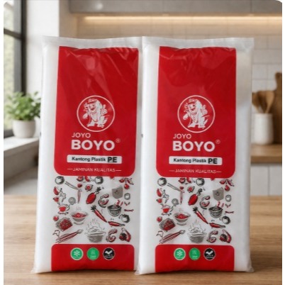 PLASTIK/Kantong Plastik PE kiloan JOYO BOYO 250gr ukuran 12x25 dan 15x30