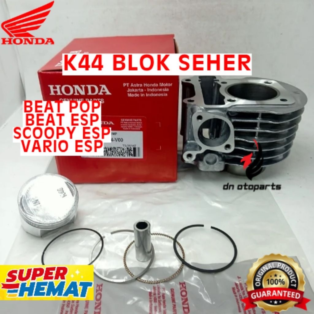 BLOK SEHER ORIGINAL HONDA KODE K44, BLOK SEHER BEAT POP, BLOK SEHER BEAT ESP, BLOK SEHER SCOOPY ESP,