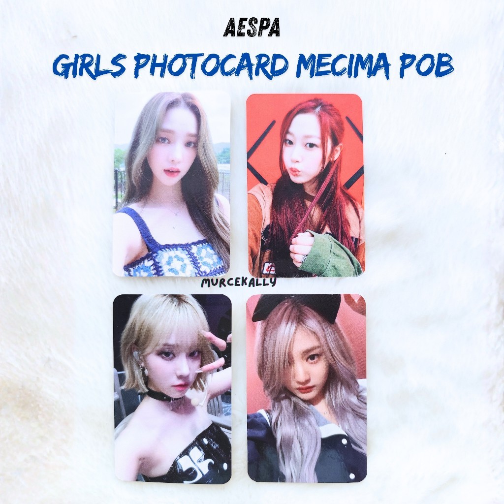 Aespa Girls Photocard Mecima POB SET OT4 - Official