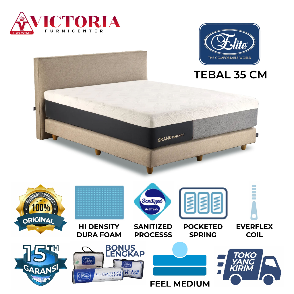 Elite Grand Regency 160 x 200 160x200 Fullset Full Set Full Bed Set