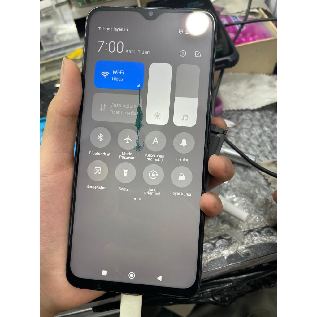 LCD XIAOMI POCO M3 SECOND SEKEN BEKAS ORIGINAL
