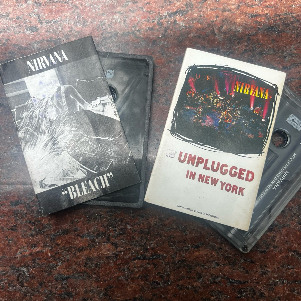 Kaset Pita Band Nirvana Bleach | Nirvana Unpluged In New York