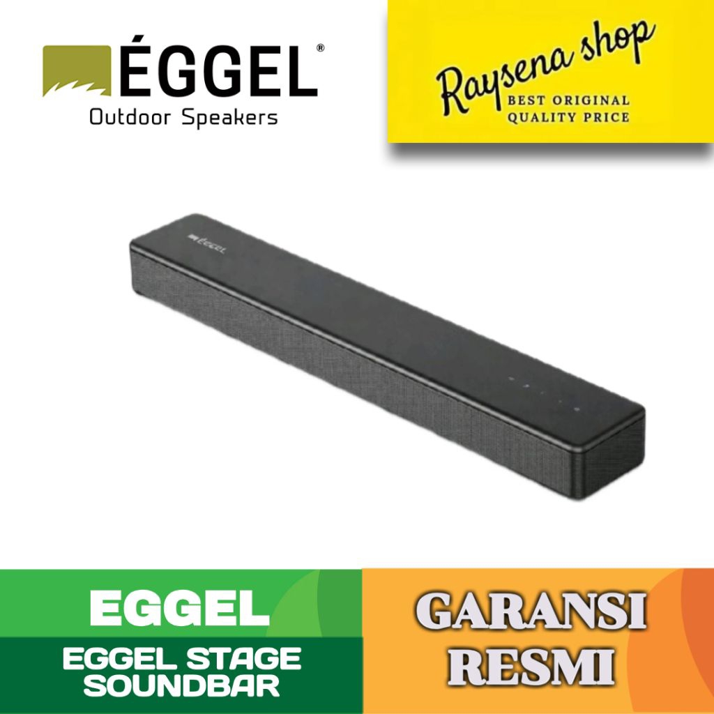 EGGEL STAGE SOUNDBAR
built in woofer