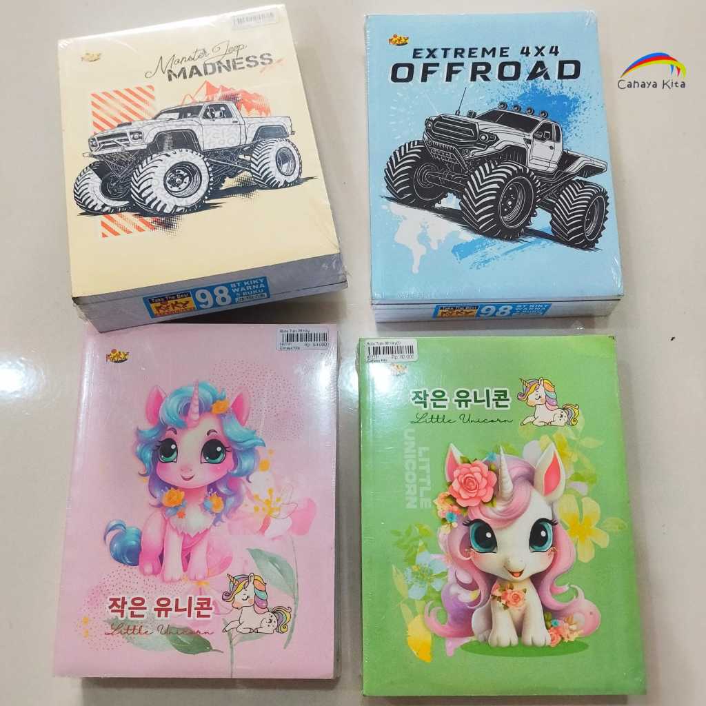 Buku tulis 98 KIKY/KIKY Buku Tulis 98 Lembar 1 PCK isi (5 pcs)