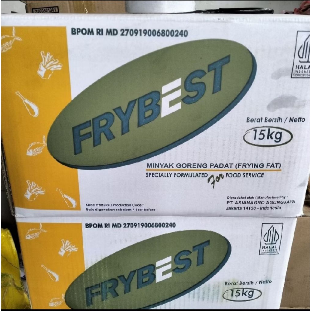 Minyak Goreng Padat FryBest eceran 1kg