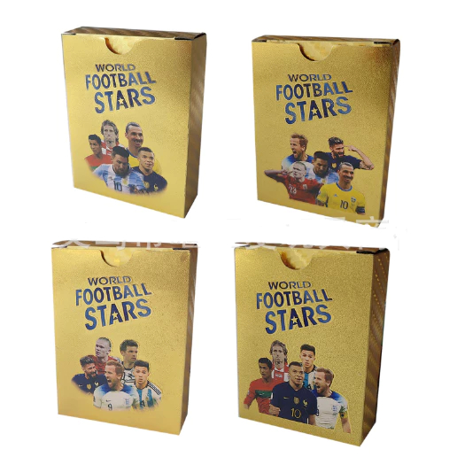 Kartu Emas Piala Dunia 2026 terbaru /Kartu koleksi Pemain Bintang/Kartu Sepak bola Dunia isi 55 pcs