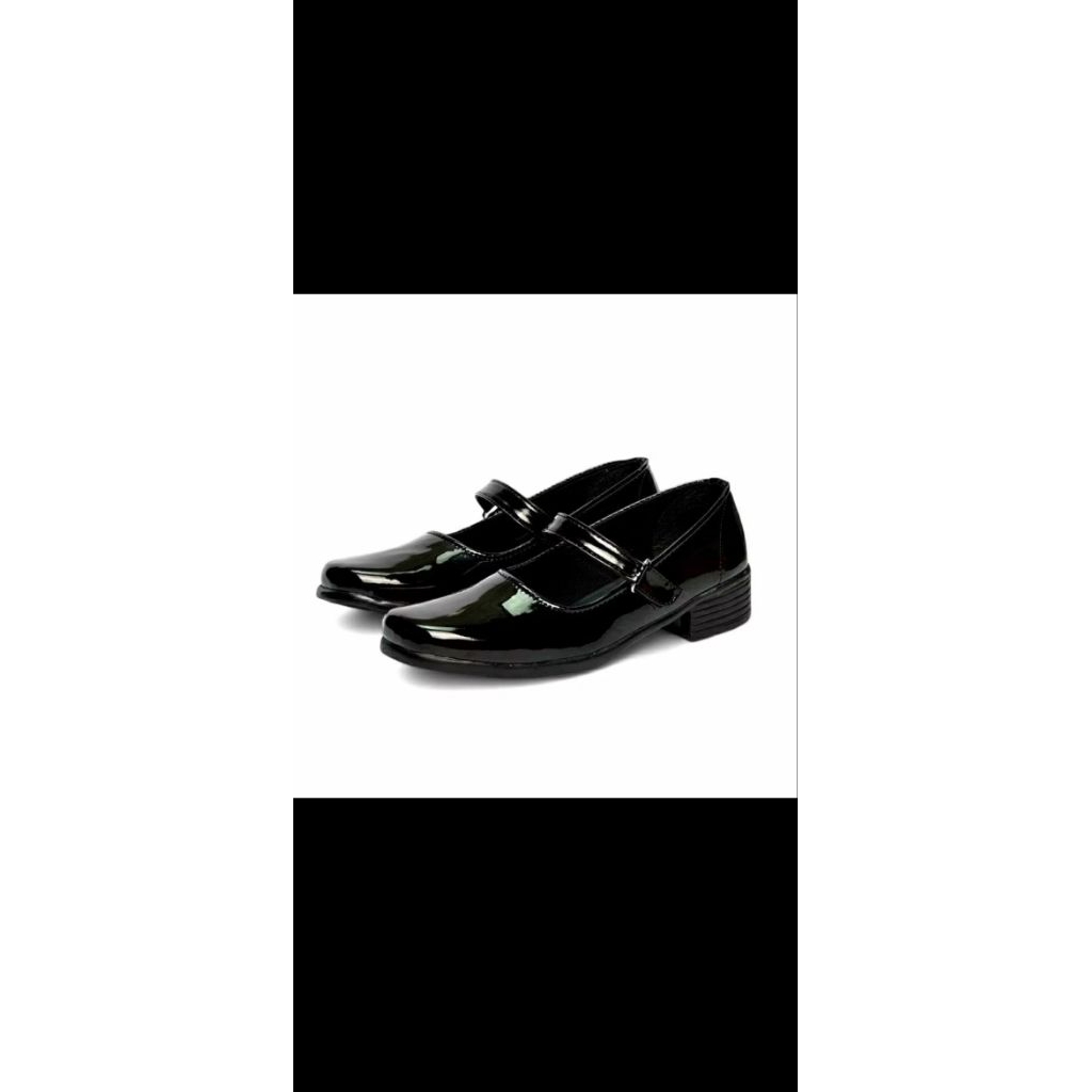 Sepatu Pantofel Wanita Paskibra Hitam Sintetis