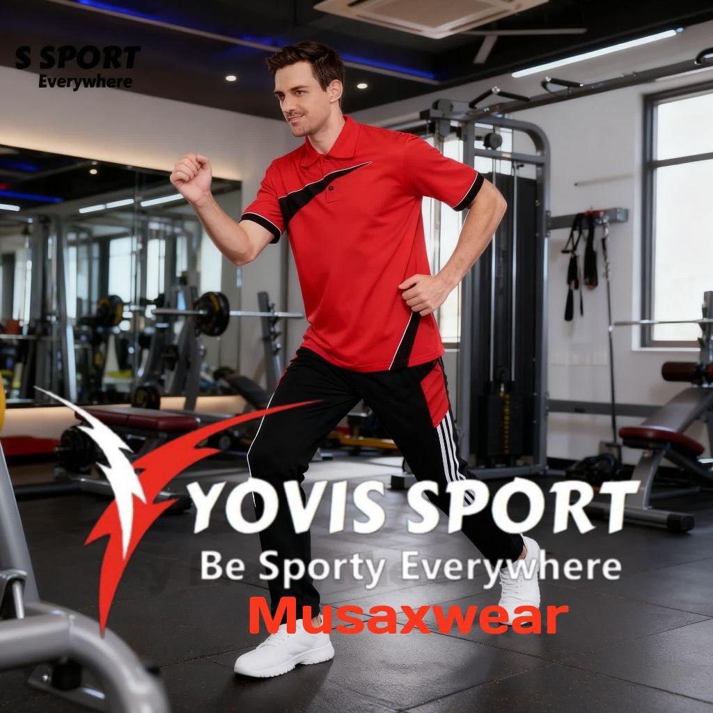 STELAN BAJU OLAHRAGA/ STELAN TRAINING PRIA/ YOVIS SPORT TERBARU