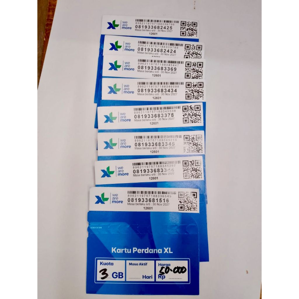 No Cantik/no rapih XL Perdana