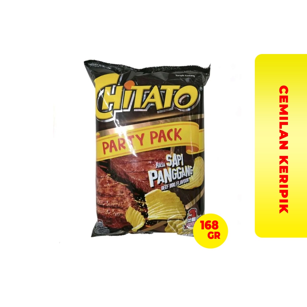 CHITATO PARTY PACK RASA SAPI PANGGANG 168GR