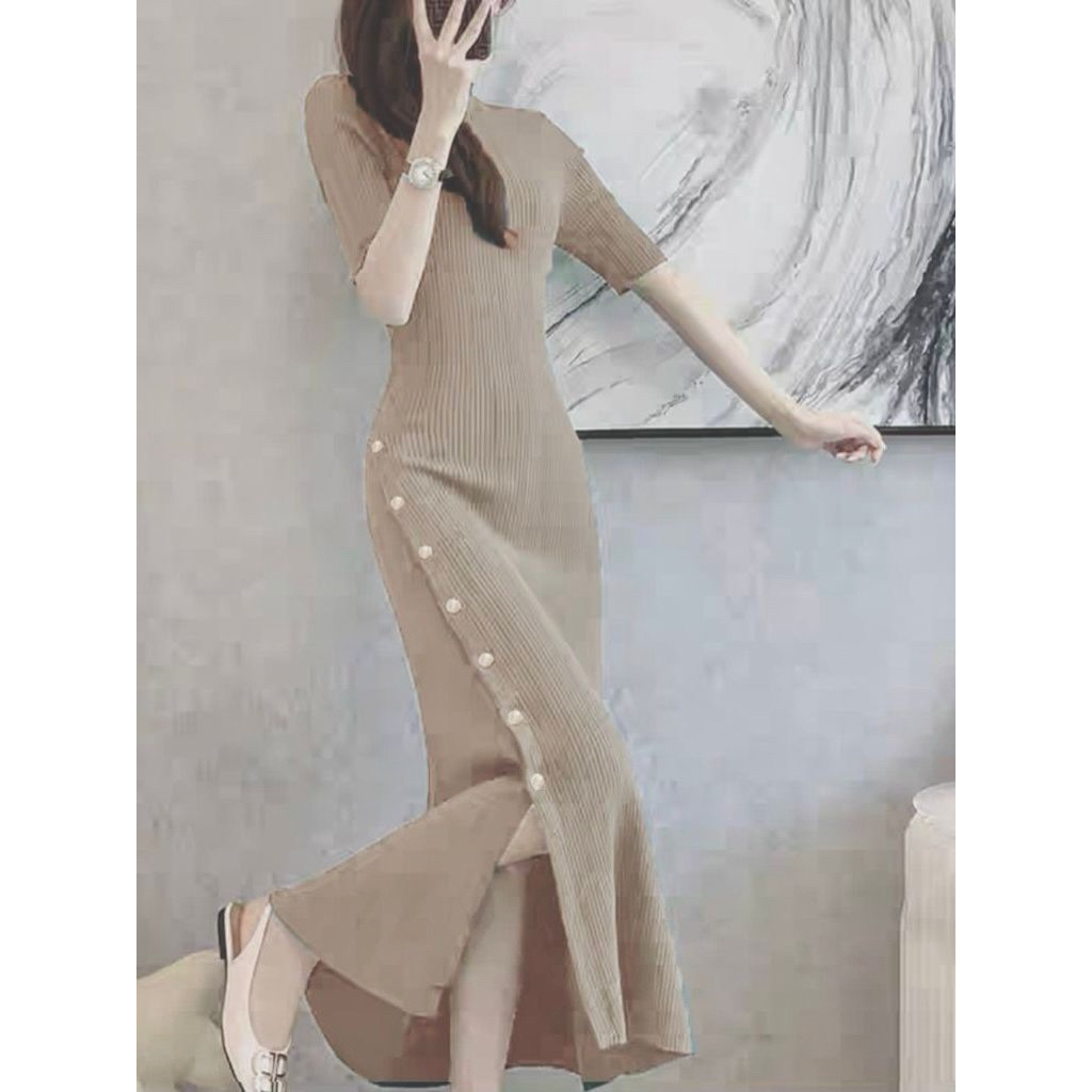 Preloved Long Dress Knit