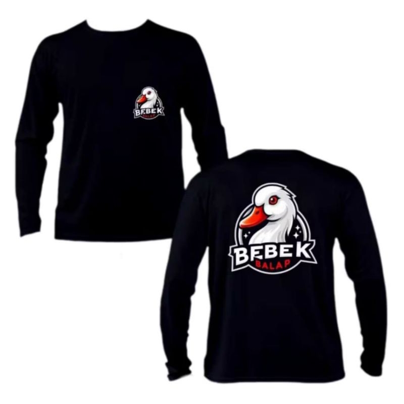 KAOS LENGAN PANJANG BEBEK BALAP MOTIF BULAT