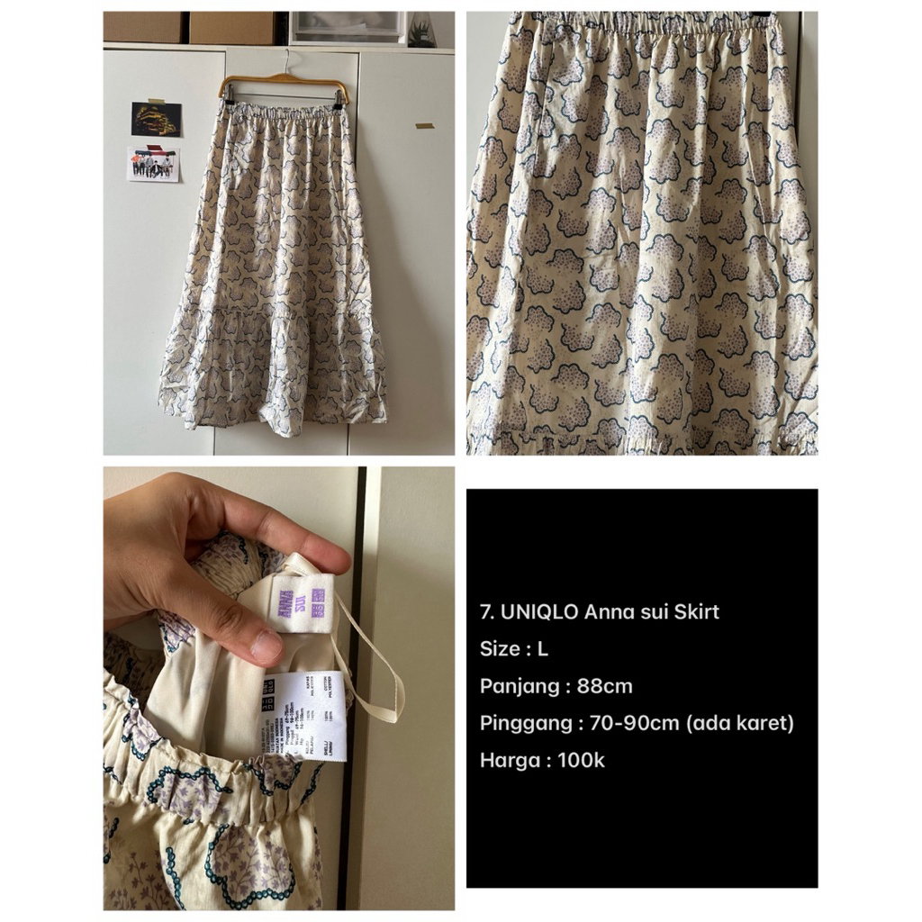 (PL) UNIQLO Anna Sui Skirt Floral