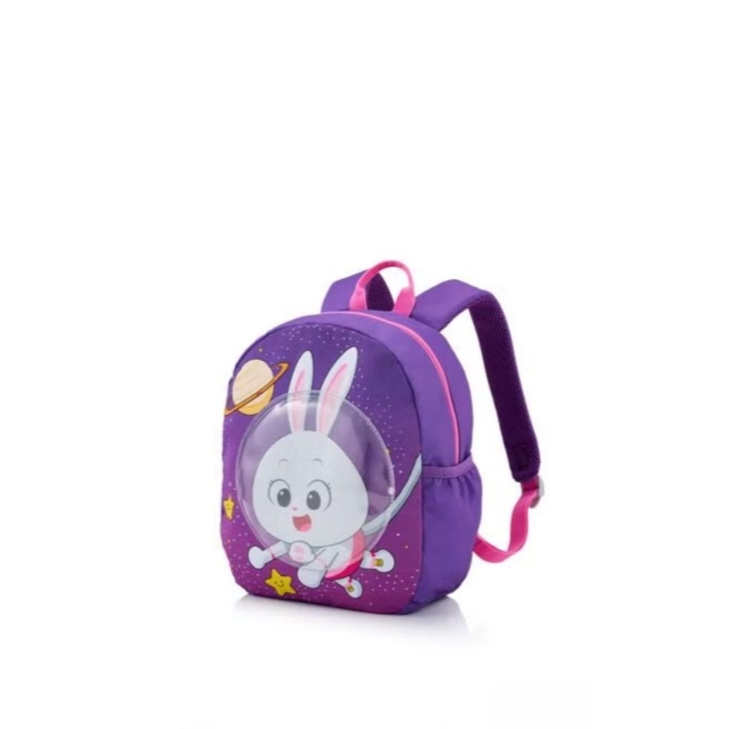 American Tourister Kiztopia Tas Anak Backpack 3 Rabbit Royal Purple Pink