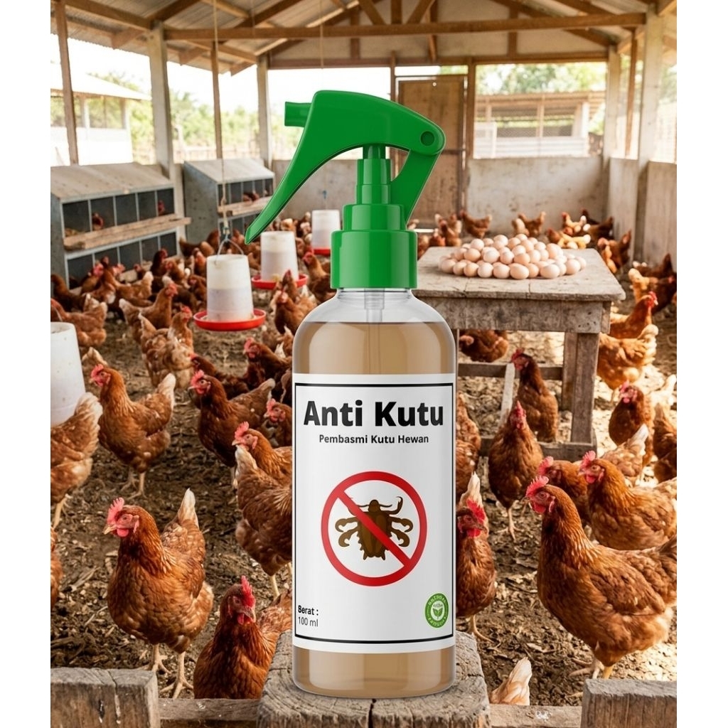 OBAT GUREM SPRAY PEMBASMI KUTU KANDANG AYAM 100ML