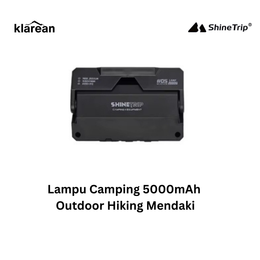 Shinetrip A565 Lamp Camping 5000mAh Lampu Multifungsi Outdoor Hiking Mendaki