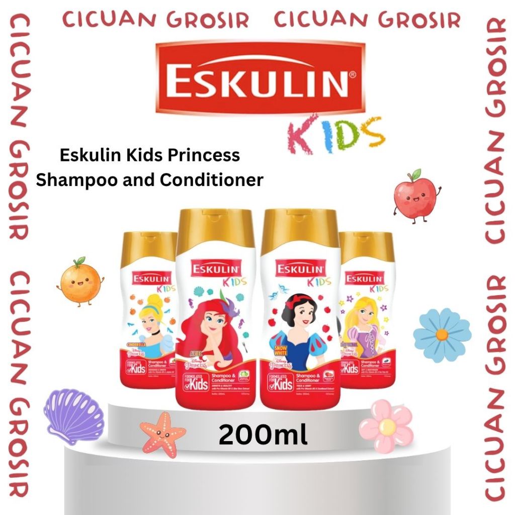 Eskulin Kids Princess Shampoo and Conditioner 200ml