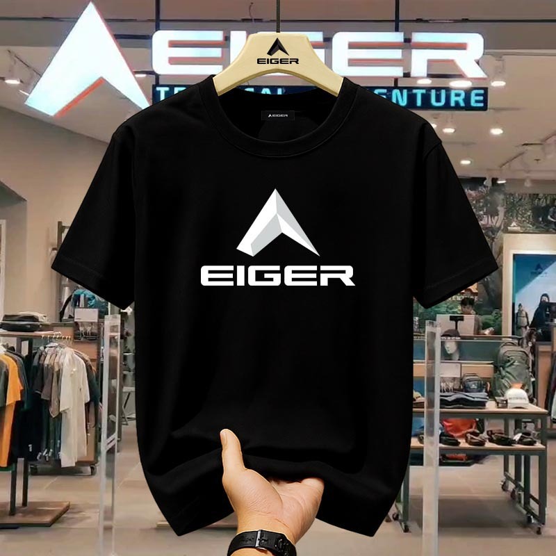 Kaos EIGER Original – T-shirt 100% Katun Asli, Nyaman untuk Aktivitas Outdoor