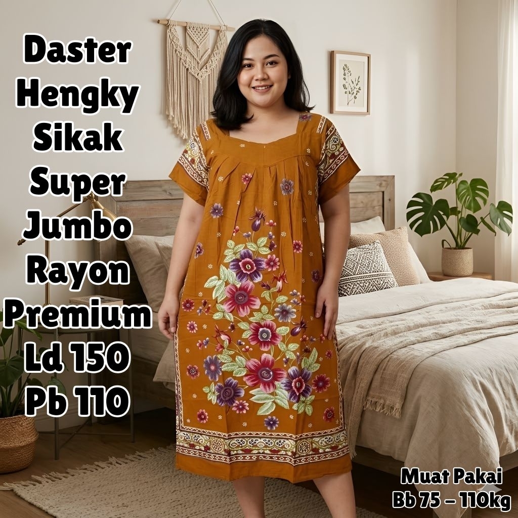 Daster Jumbo Hengky Model Sikak Ld150 Pb110