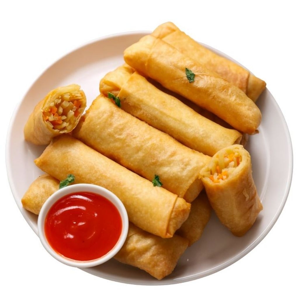 Lumpia sayur mentah / spring roll vegetable frozen 1 pack isi 10